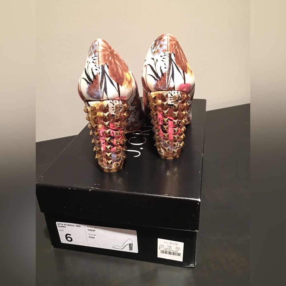 JCrew Collection Etta Pump with Studded Heel - Picture 2 of 10